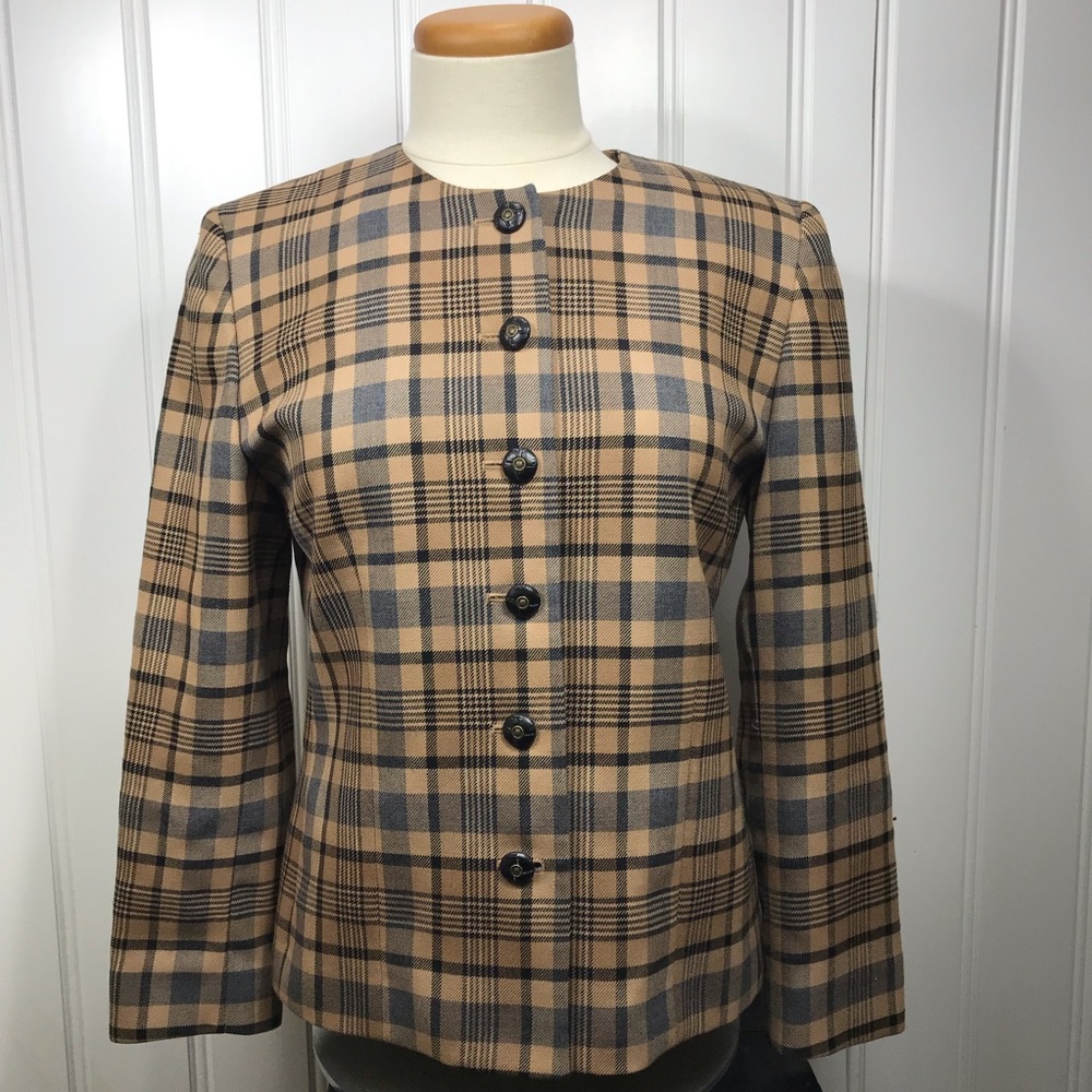 Pendleton plaid blazer jacket size 6P